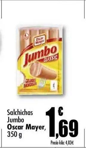 Unide Supermercados Salchichas Jumbo Oscar Mayer, 350g oferta