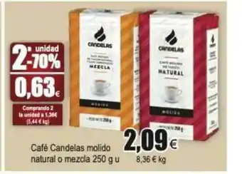 FROIZ Café Candelas Molido Natural O Mezcla 250g u oferta