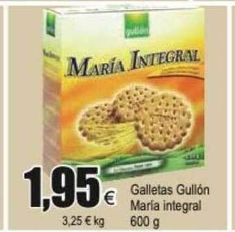 FROIZ Galletas Gullón Maria Integral 600g oferta