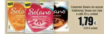 FROIZ Caramelo Solano Sin Azúcar Tradicional Fresas Con Nata O Café oferta