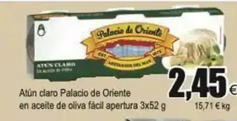 FROIZ Atún Claro Palacio De Oriente En Aceite De Oliva Fácil Apertura 3 x 52g oferta