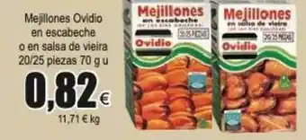 FROIZ Mejillones Ovidio En Escabeche O En Salsa De Vieira 70g oferta