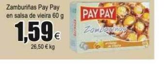 FROIZ Zamburiñas Pay Pay En Salsa De Vieira 60g oferta