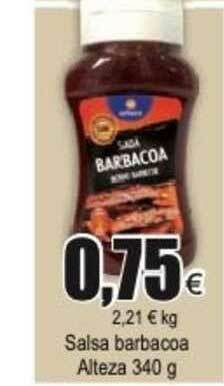 FROIZ Salsa Barbacoa Alteza 340g oferta