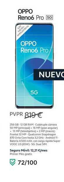 Movistar Oppo Reno6 Pro 5g oferta