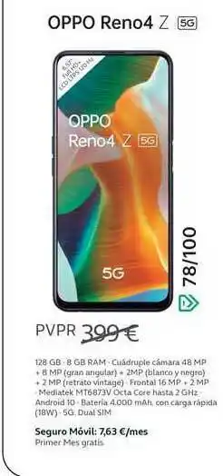 Movistar Oppo Reno Z 5g oferta
