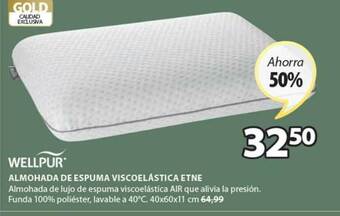 JYSK Wellpur Almohada De Espuma Viscoelástica Etne oferta