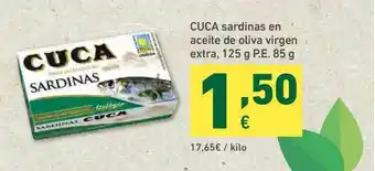 HiperDino Cuca Sardinas En Aceite De Oliva Virgen Extra 125g oferta
