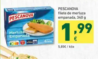 HiperDino Pescanova Filete De Merluza Empanada 340g oferta