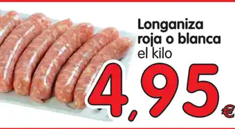 Alimerka Longaniza roja o blanca el kilo oferta