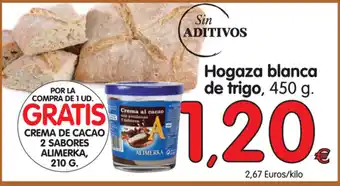 Alimerka Hogaza blanca de trigo, 450g oferta