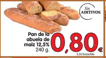Alimerka Pan de la abuela de maíz 12,5% 240g oferta
