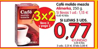 Alimerka Alimerka Cafè molido mezcla 250g oferta