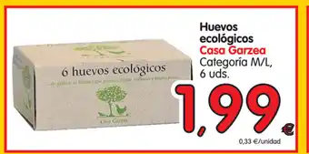 Alimerka Casa Garzea Huevos ecológicos Categoría M/L, 6 uds. oferta