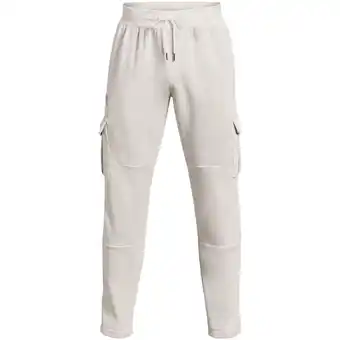Decathlon Pantalones under armour essential fleece heritage cargo, blanco, hombre oferta