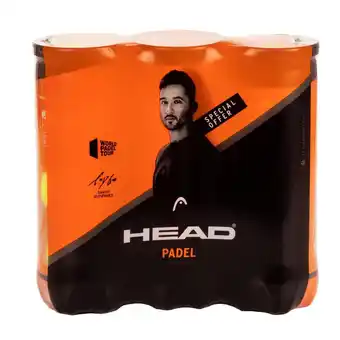 Decathlon Segunda vida - tripack pelota de pádel con presión - head 3b - excelente oferta