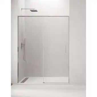 Brico Depôt Mampara de ducha frontal allstone cetus 1+1, sin perfil inferior 160-165 cm perfíl cromo oferta