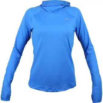 Decathlon Sudadera nike element hoody longsleeve shirt, azul, mujer oferta