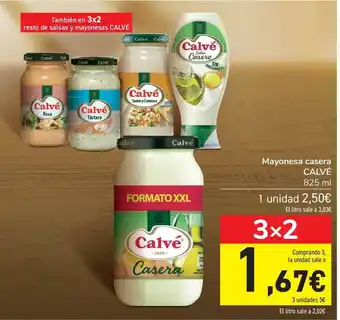 Carrefour Calvé Mayonesa Casera 825ml oferta