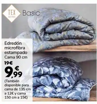 Carrefour Edredón Microfibra Estampado Cama 90 Cm oferta