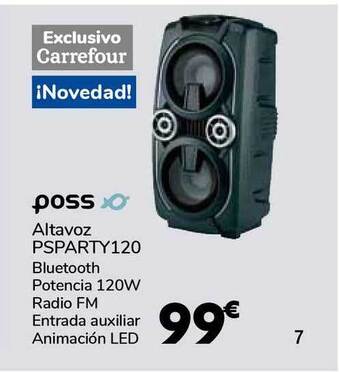 Carrefour Poss Altavoz Psparty120 oferta