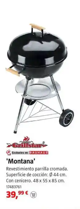Bauhaus Grillstar Montana oferta