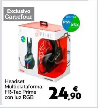 Carrefour Headset Multiplataforma Fr-tec Prime Con Luz Rgb oferta