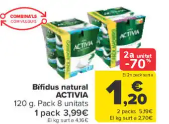 Carrefour Bífidus natural ACTIVIA oferta