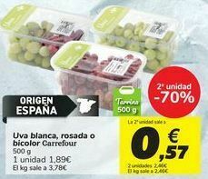 Carrefour Uva blanca, rosada o bicolor carrefour oferta
