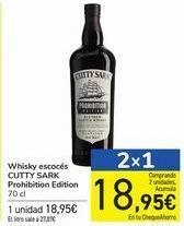 Carrefour Whisky escocés cutty sark prohibition edition oferta