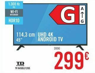 Carrefour Td systems tv k45dlj12us oferta