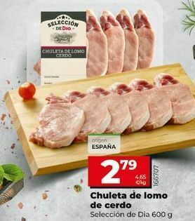 Dia Chuletas de lomo de cerdo oferta
