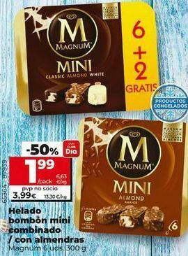 Maxi Dia Bombón helado magnum oferta