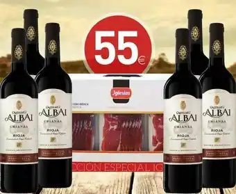Condis 6 botellas de vino tinto rioja crianza castillo de albai, 75 cl oferta