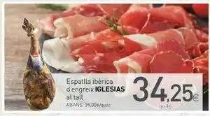 Condis Paleta ibérica de cebo iglesias al corte oferta