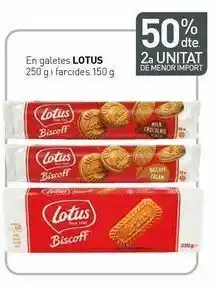 Condis En galletas lotus 250 g y rellenas 150 g oferta