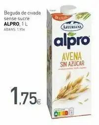 Condis Bebida de avena sin azúcar alpro, 1 l oferta