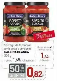 Condis Sofrito de tomate con cebolla o verduras gallina blanca 350 g oferta