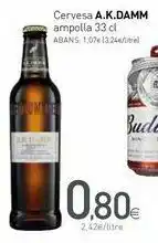 Condis Cerveza a.k.damm ampolla 33 cl oferta