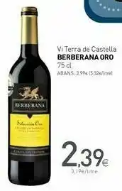 Condis Vino terra de castella berberana oro 75 cl oferta