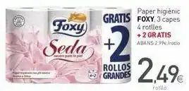 Condis Papel higiénico foxy, 3 capas 4 rollos + 2 gratis oferta
