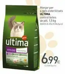 Condis Comida para gatos esterilizados ultima control bolas de pelo, 1,5 kg oferta