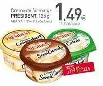 Condis Crema de queso président, 125 g oferta