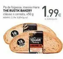 Condis Pan de hogaza masa madre the rustik bakery clásico o cereal 450 g oferta
