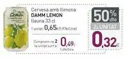 Condis Cerveza con limón damm lemon lata 33 cl oferta