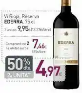 Condis Vino rioja, reserva ederra, 75 cl oferta
