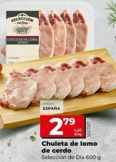 Dia Chuletas de lomo de cerdo oferta