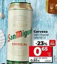 Dia Cerveza san miguel oferta
