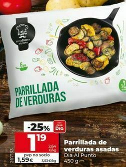Dia Parrillada de verduras oferta