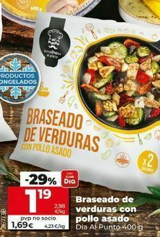 Dia Braseado de verduras oferta